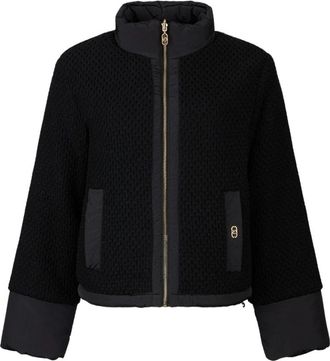 Liu Jo Giacca in nylon trapuntato e maglia - Dames - Zomerjassen - Zwart - XL - Nylon - Jassen