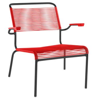 Schubiger M&ouml;bel Spaghetti-Lounger S&auml;ntis mit Armlehnen