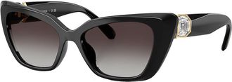 Swarovski SK 6047 10018G 54mm Womens Cat-Eye Sunglasses