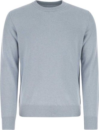 Maison Margiela Light Blue Crewneck Pullover
