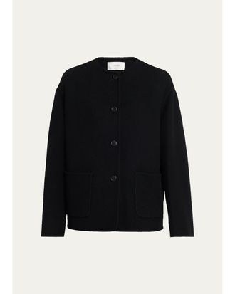 The Row Quintus Wool-Cashmere Single-Breasted Jacket