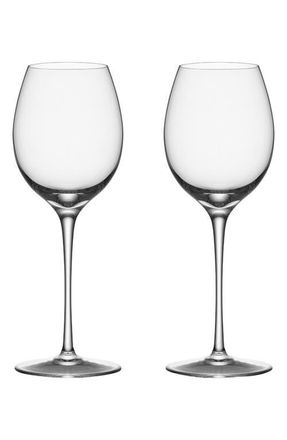 Orrefors Set of 2 Premier Riesling Zinfandel Wine Glasses in Clear at Nordstrom