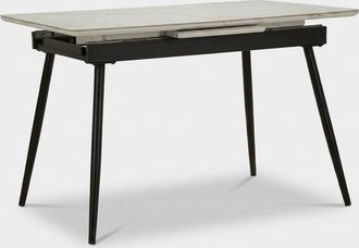 Les Tendances Mesa De Comedor Extensible De Metal Y Cer&aacute;mica Matt