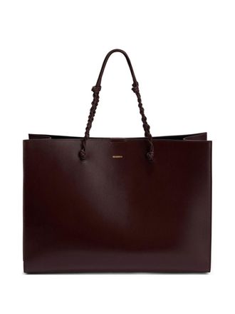 Jil Sander Tangle lederen draagtas