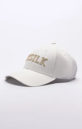 Siksilk Gorra de Baseball para Mujeres Ecru Suede Falso One size