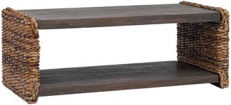 vidaXL Mesa De Caf&eacute; Natural 90 X 45 X 35 Cm Madera De Caoba S&oacute;lida Vidaxl