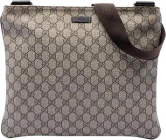 Gucci Pre-owned Crossbody Bag - Dames - Vintage Schoudertas - Beige - ONE Size - Leer - Vintage