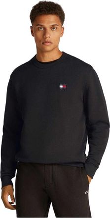 Tommy Jeans Heren Logo Sweatshirt (Zwart)