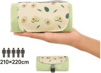 OEM Manta De Picnic, Impermeable, Ultraligera Y Compacta, Manta Verde Para Exteriores, Acampadas, Playa Y Senderismo, Verde Oscuro, 150 X 210 Cm
