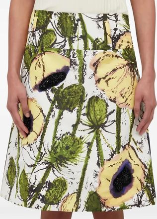 Wales Bonner Minigonna Petal - Bianco