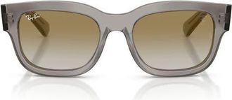 Ray-Ban 53mm Ferrari Gradient Square Sunglasses in Transparent Grey/clear at Nordstrom