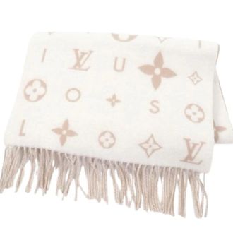 Louis Vuitton Pre-owned Scarves, female, Beige, Size: ONE SIZE Pre-owned Stole