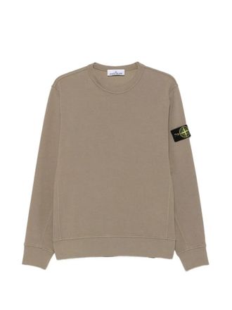 Stone Island Green Crew Neck Sweatshirt