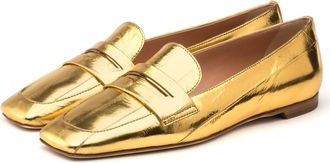 Rupert Sanderson Womens Doublet Flat Shoes In Gold