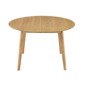 Miliboo Mesa De Comedor Dise&ntilde;o Redonda Extensible Roble L120-150 Leena