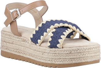 Hush Puppies Jemma Espadrille Polyurethaan Dames Marineblauwe Sandalen