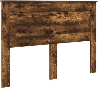 vidaXL Cabecero Con Cabecera Roble Ahumado 140 Cm Madera Contrachapada Vidaxl