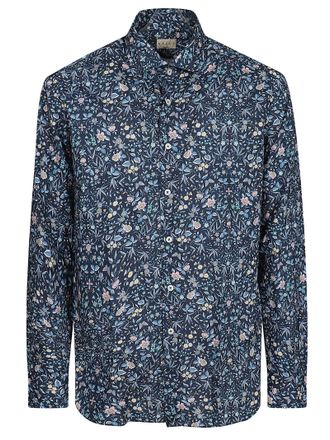 Xacus Floral Printed Casual Shirt With French Collar