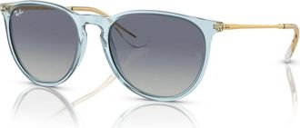 Ray-Ban Sunglasses, female, Blue, Size: 54 MM Erika Sunglasses Light Blue/Grey Shaded