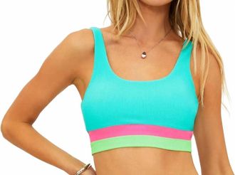 Beach Riot Mackenzie Bikini Top In Strawberry Ice