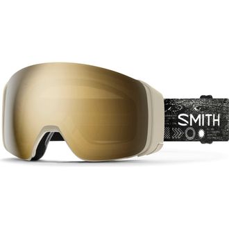 Smith 4D MAG 184mm Snow Goggles in Chalk Space Invader/Chromapop at Nordstrom