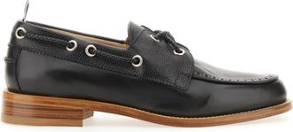 Thom Browne Black Leather Loafers