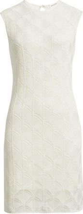 Nordstrom Textured Stitch Minidress in Ivory Tofu at Nordstrom, Size Xx-Small
