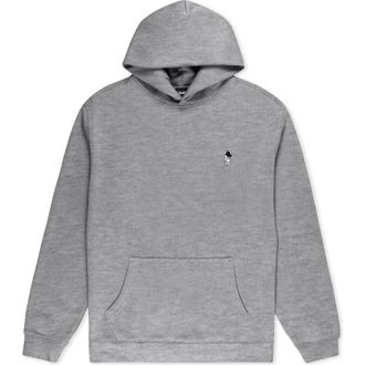 Dalix Astronaut Relaxed Midweight Fleece Pullover Hoodie in Athletic Heather at Nordstrom, Size Xx-Large