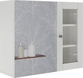 Vicco Armario con espejo para baño Malte, Blanco, 60 x 50 cm con espejo