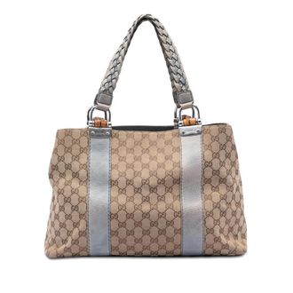 Gucci Pre-owned Gucci Medium GG Canvas Bamboo Libeccio Tote Ladies 13TW8UD4IJAEHJFC