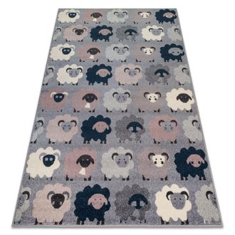 RugsX Rugsx - Alfombra Heos 78468 Ovejas Gris/azul Beige 190x270 Cm