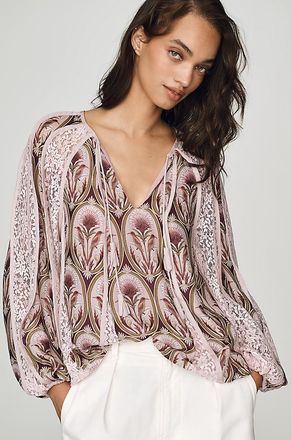 Farm Rio Birds Tree Garden Blouse