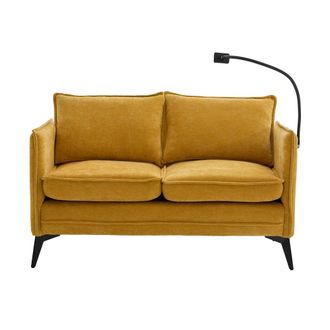 Urban Meuble Sof&aacute; de dos plazas en amarillo con soporte para tel&eacute;fono