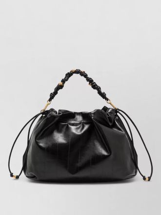 Gianni Chiarini morgana bucket bag top handle strap