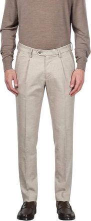 Mason's Torino City 1 Pinces Chino Broek - Heren - Nette broeken - Beige - M - Katoen - Broeken