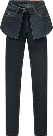 Diesel Black Skinny High Rise Jeans