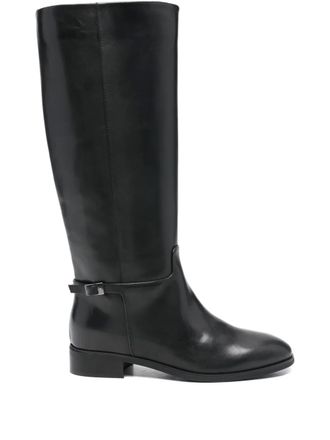 Julie Dee 30 mm laarzen met gespdetail - Zwart