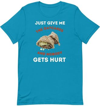 Generic Oatcakes Fan T-Shirt: Custom Staffordshire Oatcakes Souvenir - Perfect Christmas or Birthday Gift for Stoke-on-Trent Lovers Aqua