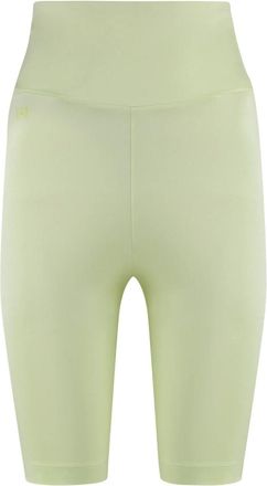 Wolford Long Shorts, female, Green, Size: XS Shiny Logo Print Shorts with Side Pocket