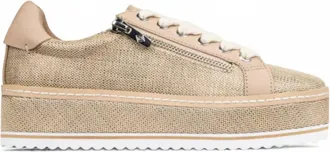 Donald J Pliner Womens Dew Sneaker In Sand Raffia