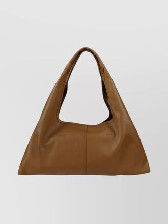 Ami soft leather shoulder bag with double handles