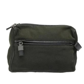 Ferragamo Pre-owned Canvas clutches - Dames - Pre-owned - Groen - Maat: ONE Size
