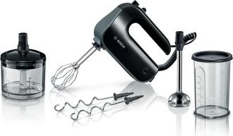Bosch Batidora Premium Mfq4980b Negra Potente 850w