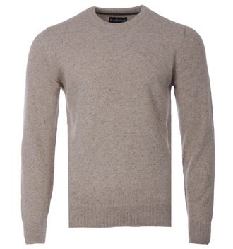 Barbour Tisbury Trui met Ronde Hals - Steen