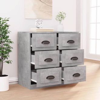 Berkfield Home Sideboard Concrete Grey 70x35.5x67.5 cm Engineered Wood