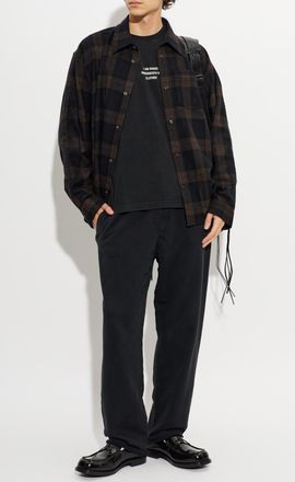 VETEMENTS Wool Shirt With A Check Pattern, Mens, Multicolour