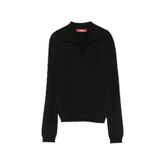 Max Mara Bobble-knit Polo Sweater