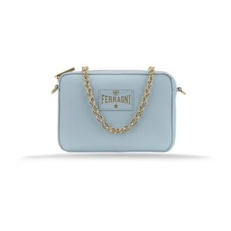 Chiara Ferragni Cross Body Bags, female, Blue, ONE SIZE, Shoulder Bag with Zipper
