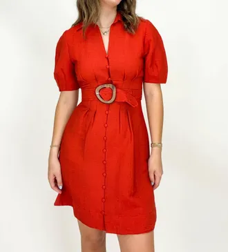 Current Air Tabitha Mini Dress In Amber