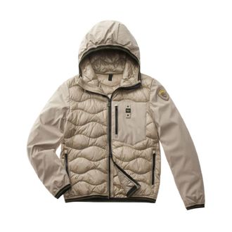 Blauer Beige donsjack voor winteravonturen - Heren - Winterjassen - Beige - XL - Jassen